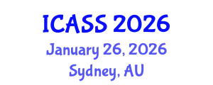International Conference on Astronomy and Space Sciences (ICASS) January 26, 2026 - Sydney, Australia