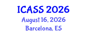 International Conference on Astronomy and Space Sciences (ICASS) August 16, 2026 - Barcelona, Spain