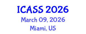 International Conference on Astronomy and Space Sciences (ICASS) March 09, 2026 - Miami, United States