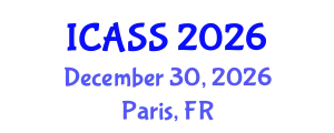 International Conference on Astronomy and Space Sciences (ICASS) December 30, 2026 - Paris, France