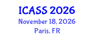 International Conference on Astronomy and Space Sciences (ICASS) November 18, 2026 - Paris, France