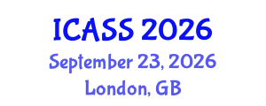 International Conference on Astronomy and Space Sciences (ICASS) September 23, 2026 - London, United Kingdom