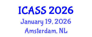 International Conference on Astronomy and Space Sciences (ICASS) January 19, 2026 - Amsterdam, Netherlands