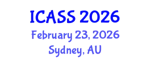 International Conference on Astronomy and Space Sciences (ICASS) February 23, 2026 - Sydney, Australia