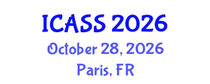 International Conference on Astronomy and Space Sciences (ICASS) October 28, 2026 - Paris, France
