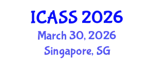 International Conference on Astronomy and Space Sciences (ICASS) March 30, 2026 - Singapore, Singapore