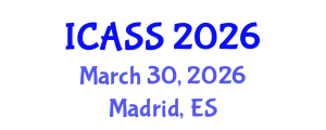 International Conference on Astronomy and Space Sciences (ICASS) March 30, 2026 - Madrid, Spain