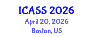 International Conference on Astronomy and Space Sciences (ICASS) April 20, 2026 - Boston, United States