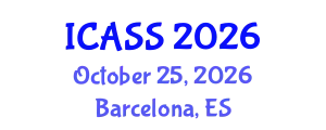 International Conference on Astronomy and Space Sciences (ICASS) October 25, 2026 - Barcelona, Spain