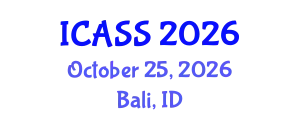 International Conference on Astronomy and Space Sciences (ICASS) October 25, 2026 - Bali, Indonesia