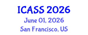 International Conference on Astronomy and Space Sciences (ICASS) June 01, 2026 - San Francisco, United States