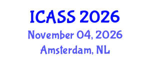 International Conference on Astronomy and Space Sciences (ICASS) November 04, 2026 - Amsterdam, Netherlands