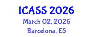 International Conference on Astronomy and Space Sciences (ICASS) March 02, 2026 - Barcelona, Spain