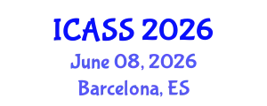 International Conference on Astronomy and Space Sciences (ICASS) June 08, 2026 - Barcelona, Spain