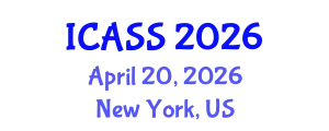 International Conference on Astronomy and Space Sciences (ICASS) April 20, 2026 - New York, United States