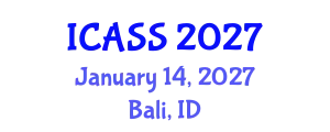 International Conference on Astronomy and Space Sciences (ICASS) January 14, 2027 - Bali, Indonesia