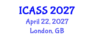 International Conference on Astronomy and Space Sciences (ICASS) April 22, 2027 - London, United Kingdom