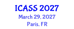 International Conference on Astronomy and Space Sciences (ICASS) March 29, 2027 - Paris, France