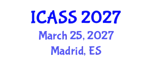 International Conference on Astronomy and Space Sciences (ICASS) March 25, 2027 - Madrid, Spain