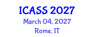 International Conference on Astronomy and Space Sciences (ICASS) March 04, 2027 - Rome, Italy