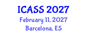 International Conference on Astronomy and Space Sciences (ICASS) February 11, 2027 - Barcelona, Spain