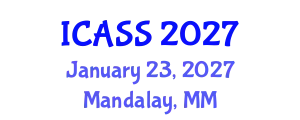 International Conference on Astronomy and Space Sciences (ICASS) January 23, 2027 - Mandalay, Myanmar