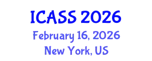 International Conference on Astronomy and Space Sciences (ICASS) February 16, 2026 - New York, United States