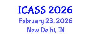 International Conference on Astronomy and Space Sciences (ICASS) February 23, 2026 - New Delhi, India
