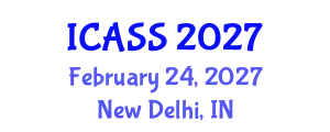 International Conference on Astronomy and Space Sciences (ICASS) February 24, 2027 - New Delhi, India