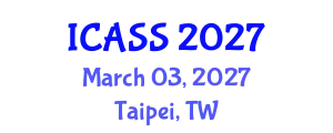 International Conference on Astronomy and Space Sciences (ICASS) March 03, 2027 - Taipei, Taiwan