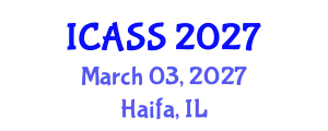 International Conference on Astronomy and Space Sciences (ICASS) March 03, 2027 - Haifa, Israel