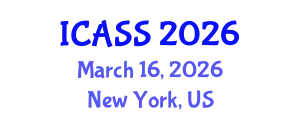 International Conference on Astronomy and Space Sciences (ICASS) March 16, 2026 - New York, United States