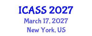 International Conference on Astronomy and Space Sciences (ICASS) March 17, 2027 - New York, United States