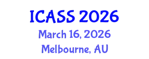 International Conference on Astronomy and Space Sciences (ICASS) March 16, 2026 - Melbourne, Australia