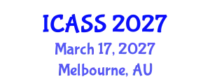 International Conference on Astronomy and Space Sciences (ICASS) March 17, 2027 - Melbourne, Australia