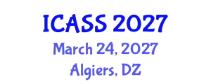 International Conference on Astronomy and Space Sciences (ICASS) March 24, 2027 - Algiers, Algeria