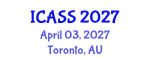 International Conference on Astronomy and Space Sciences (ICASS) April 03, 2027 - Toronto, Australia