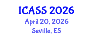 International Conference on Astronomy and Space Sciences (ICASS) April 20, 2026 - Seville, Spain