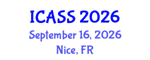 International Conference on Astronomy and Space Sciences (ICASS) September 16, 2026 - Nice, France