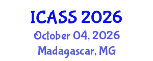 International Conference on Astronomy and Space Sciences (ICASS) October 04, 2026 - Madagascar, Madagascar