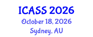 International Conference on Astronomy and Space Sciences (ICASS) October 18, 2026 - Sydney, Australia