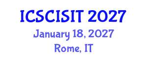 International Conference on Soft Computing, Intelligent Systems and Information Technology (ICSCISIT) January 18, 2027 - Rome, Italy