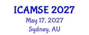 International Conference on Aerospace and Mechanical Systems Engineering (ICAMSE) May 17, 2027 - Sydney, Australia
