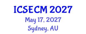 International Conference on Structural Engineering, Construction and Management (ICSECM) May 17, 2027 - Sydney, Australia
