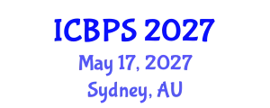 International Conference on Bioengineering and Pharmaceutical Sciences (ICBPS) May 17, 2027 - Sydney, Australia