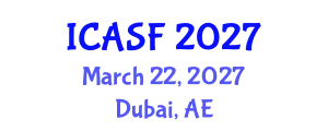 International Conference on Aquatic Sciences and Fisheries (ICASF) March 22, 2027 - Dubai, United Arab Emirates