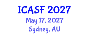International Conference on Aquatic Sciences and Fisheries (ICASF) May 17, 2027 - Sydney, Australia