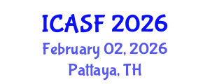 International Conference on Aquatic Sciences and Fisheries (ICASF) February 02, 2026 - Pattaya, Thailand