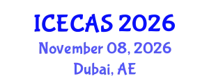 International Conference on Environment, Climate and Atmospheric Sciences (ICECAS) November 08, 2026 - Dubai, United Arab Emirates
