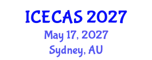 International Conference on Environment, Climate and Atmospheric Sciences (ICECAS) May 17, 2027 - Sydney, Australia